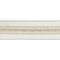 LaRibbons 2 1/2" Wired Dupioni Ribbon | Ivory w/ Platinum Trim | 5 Yard Roll